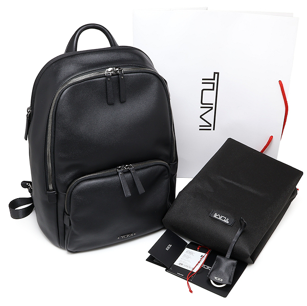 美品 TUMI トゥミ ブレア バックパック 152824-T522 レザー ブラック リュックサック拍卖