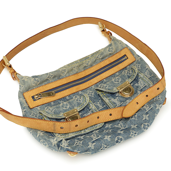 ルイヴィトン モノグラムデニム バギーPM M95049 ショルダーバッグ レディース拍卖