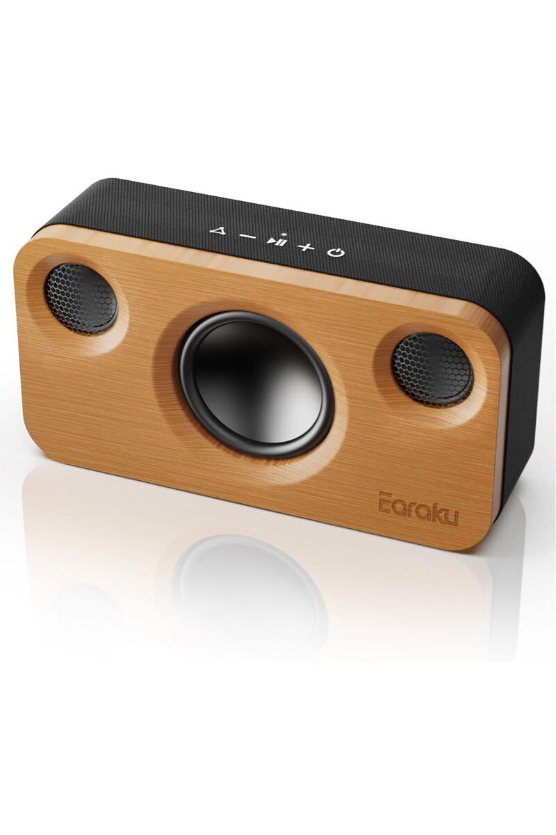【天然の竹製・音質さらに進化】 Earaku(イアラク) スピーカー Bluetooth 30W強力出力 手作りデザイン ワイヤレススピーカー TWS機能 DSP 拍卖