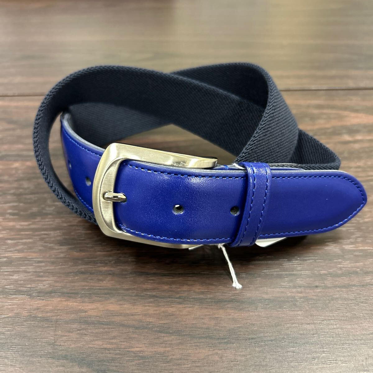 日本製カジュアルベルト ネイビー*ブルー(c#26*29) M size拍卖