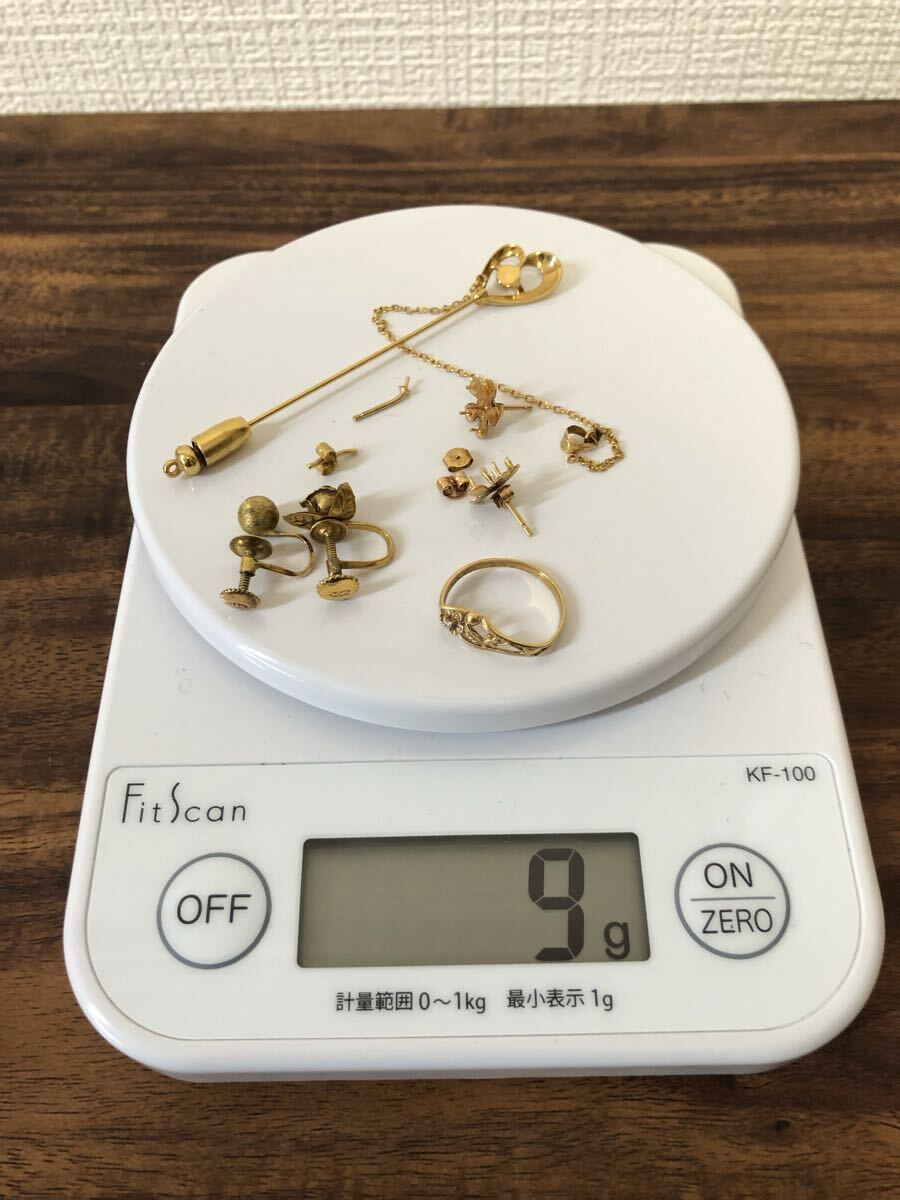 K18 ピアス等まとめ売り  総重量14g拍卖