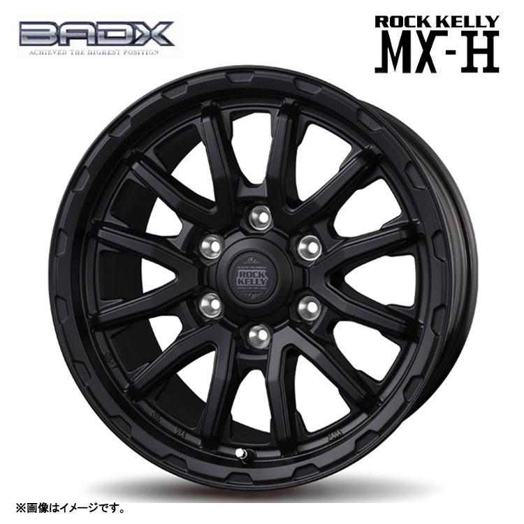 送料無料 バドックス BADX ROCK KELLY MX-H 7J-16 +38 5H-114.3 (16インチ) 5H114.3 7J+38【1本単品 新品】拍卖
