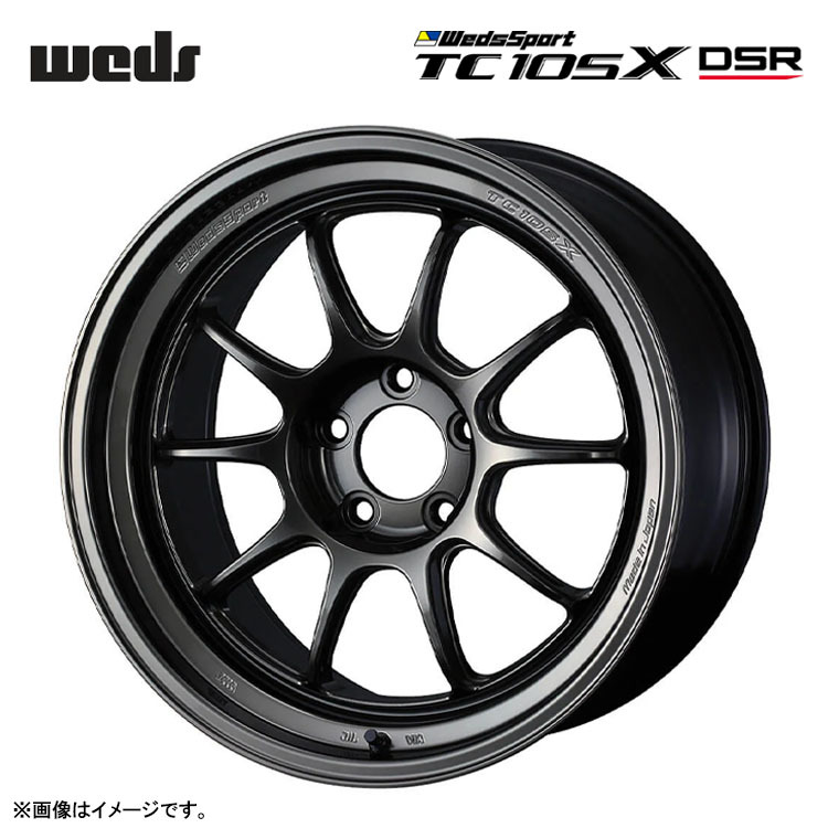 送料無料 ウェッズ weds WedsSport TC105X DSR 10.5J-18 +12 5H-114.3 (18インチ) 5H114.3 10.5J+12【1本単品 新品】拍卖