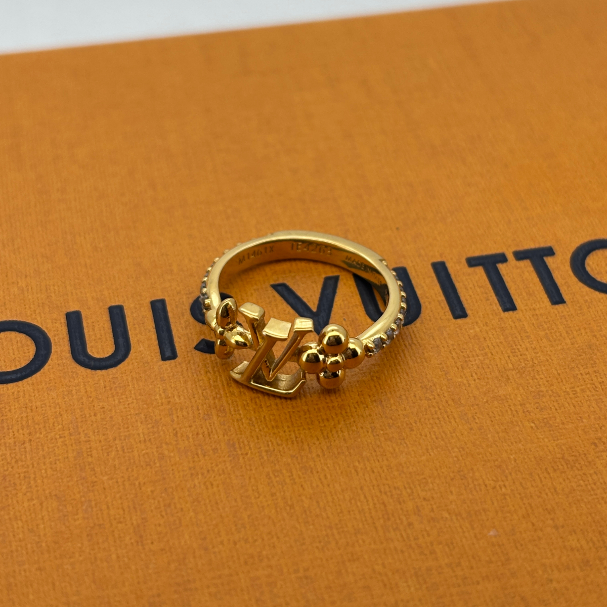 ルイヴィトン リング アイコニック LV ストーン ゴールド 6.5号拍卖