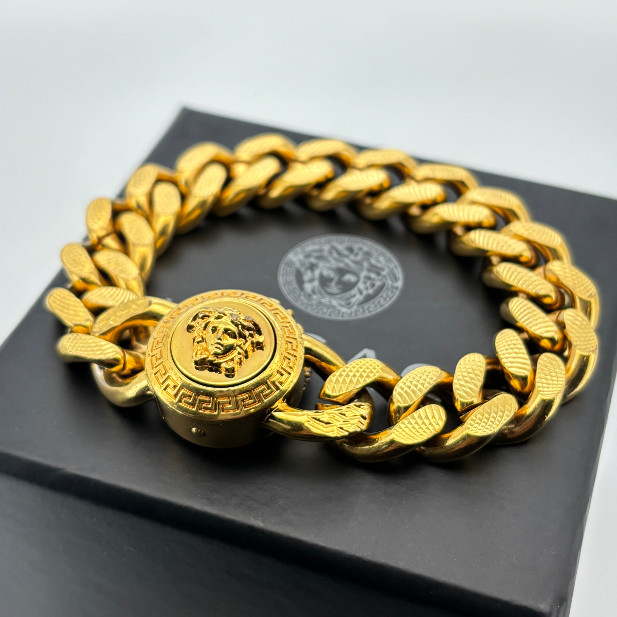 VERSACE メデューサ チェーン ブレスレット ゴールド 大ぶり拍卖