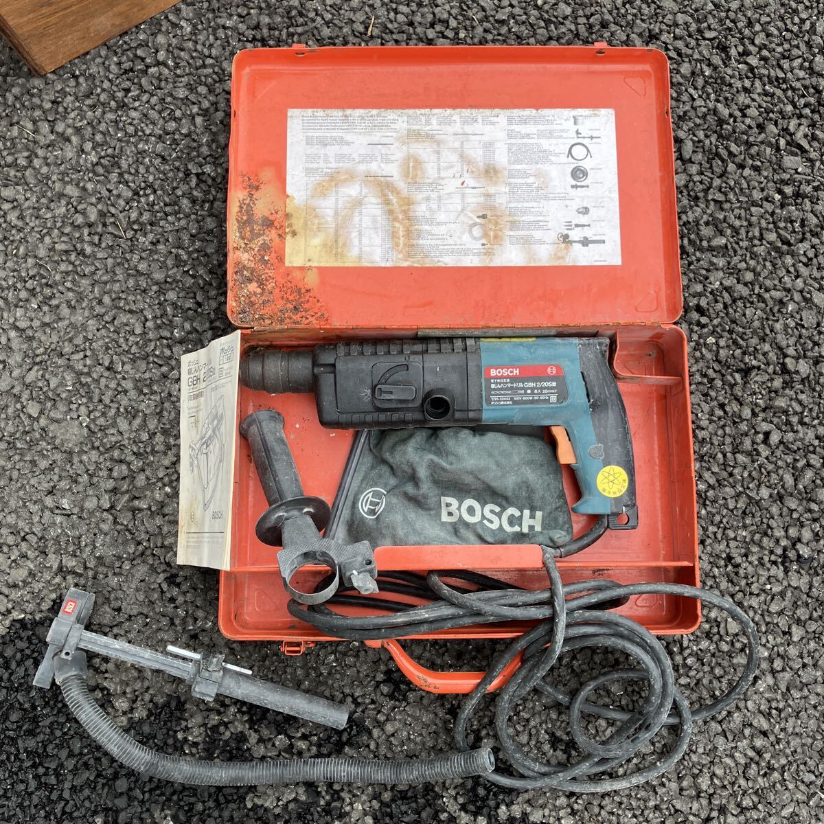 BOSCH/ボッシュ/電子無段変速ハンマードリル/ハンマドリル/GBH2/20S型/電動工具孔穴あなアナ木工大工DIY 電動工具拍卖