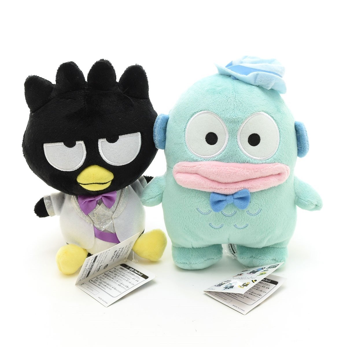 ★557674 サンリオ はぴだんぶい ぬいぐるみ 2種セット アイドルデニュー バットばつ丸 ジェントルボーイズ ハンギョドン拍卖