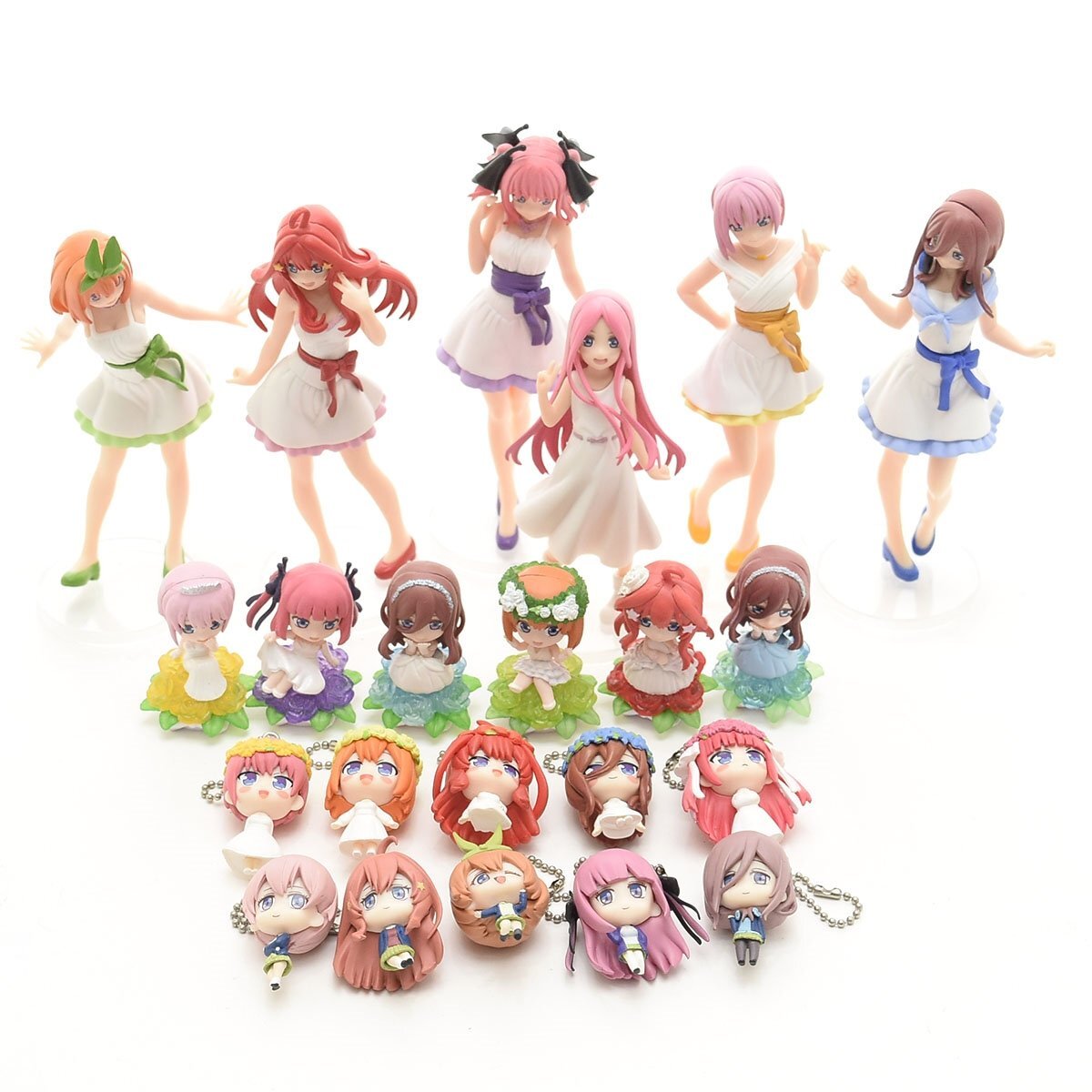 ★546673 五等分の花嫁 フィギュア キーホルダー 22点セット Gasha Portraits カプセルコレクション ハグコット拍卖