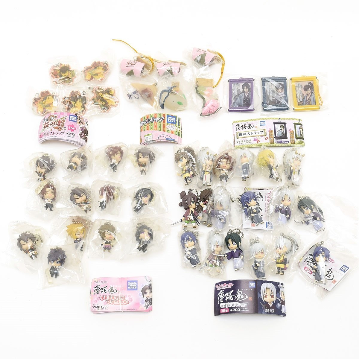 ★555443 薄桜鬼 グッズ おまとめ 45点セット チビキャラマスコット でふぉめmini お茶菓子ストラップ 桜根付ストラップ拍卖