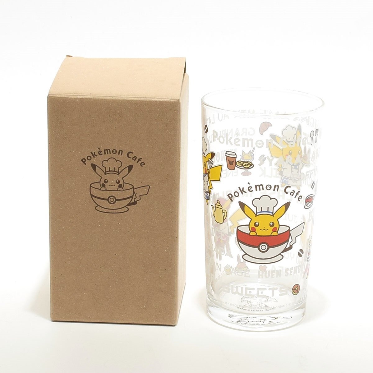 ◎567004 未使用品 ポケットモンスター ピカチュウ グラス ポケモンカフェ限定 箱入 タンブラー コップ拍卖