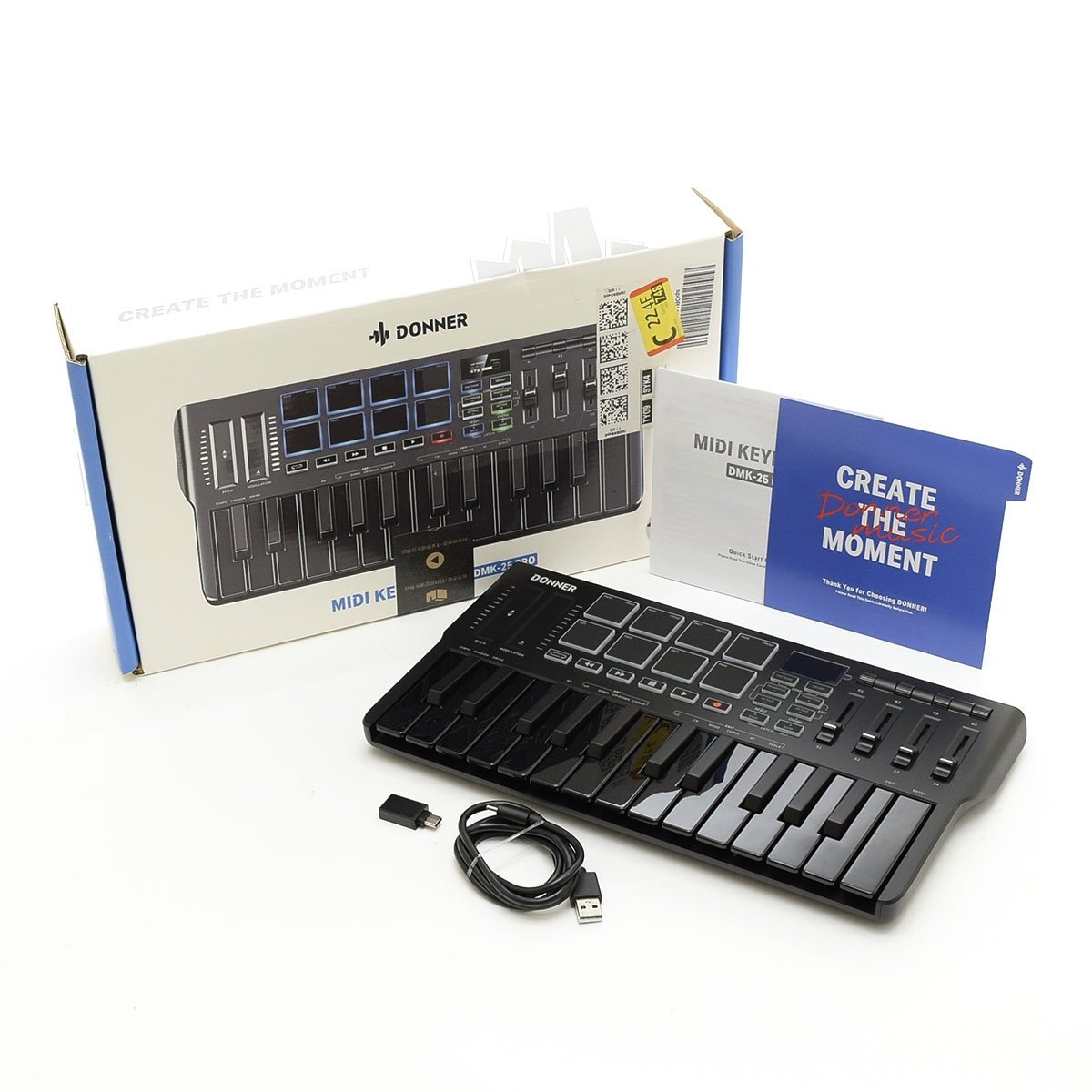 ☆565163 Donner USB MIDI キーボードコントローラー DMK-25 PRO拍卖