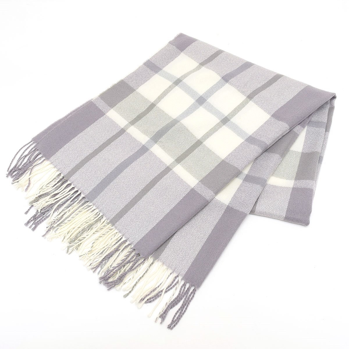 ◇517921 JILL by JILL STUART ジルスチュアート マフラー チェックストール レディース パープル他拍卖