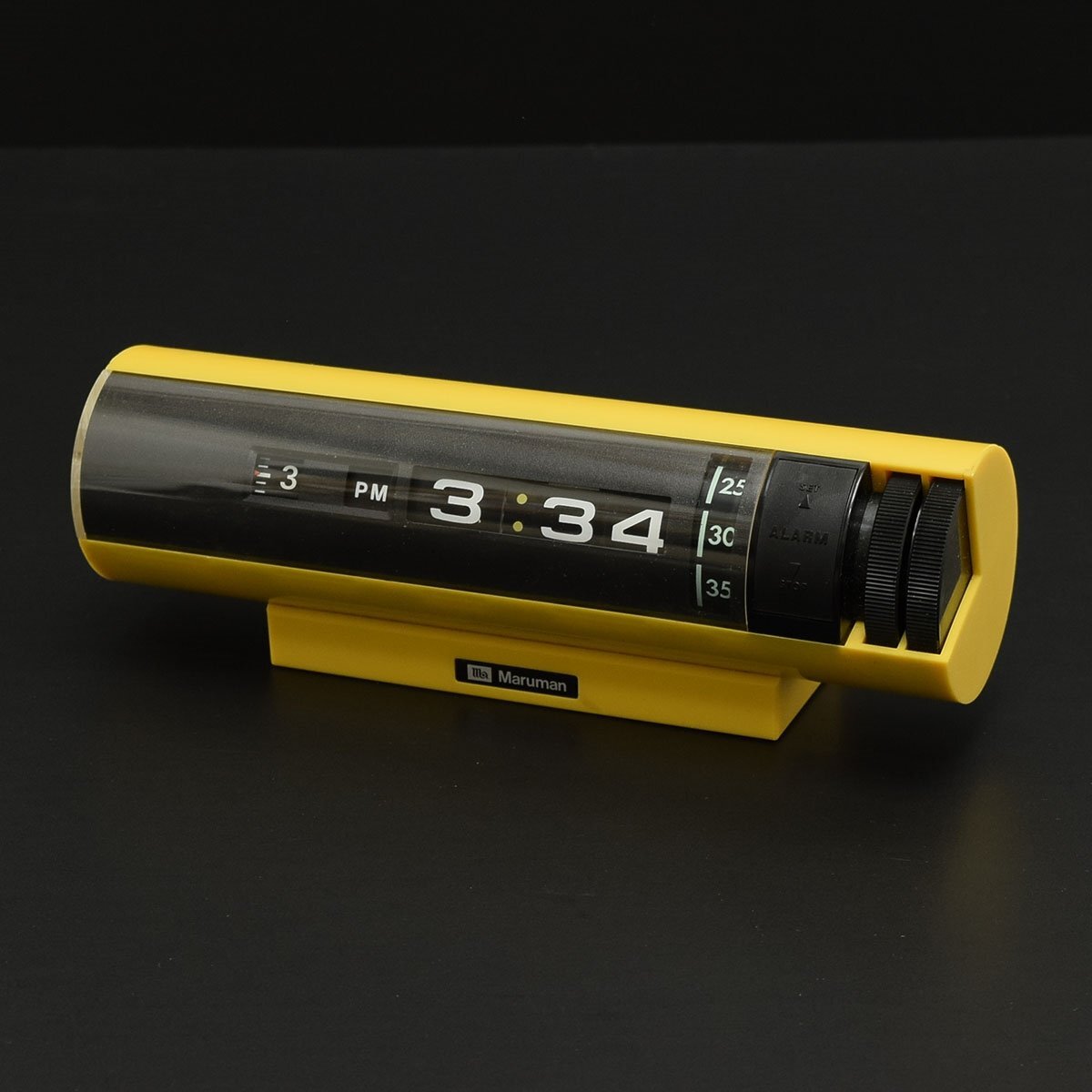 ●520897 送料込み マルマン デジタルクロック アラーム 【50Hz】 ミッドセンチュリー パタパタ時計 置時計 昭和レトロ DS210 電気時計拍卖