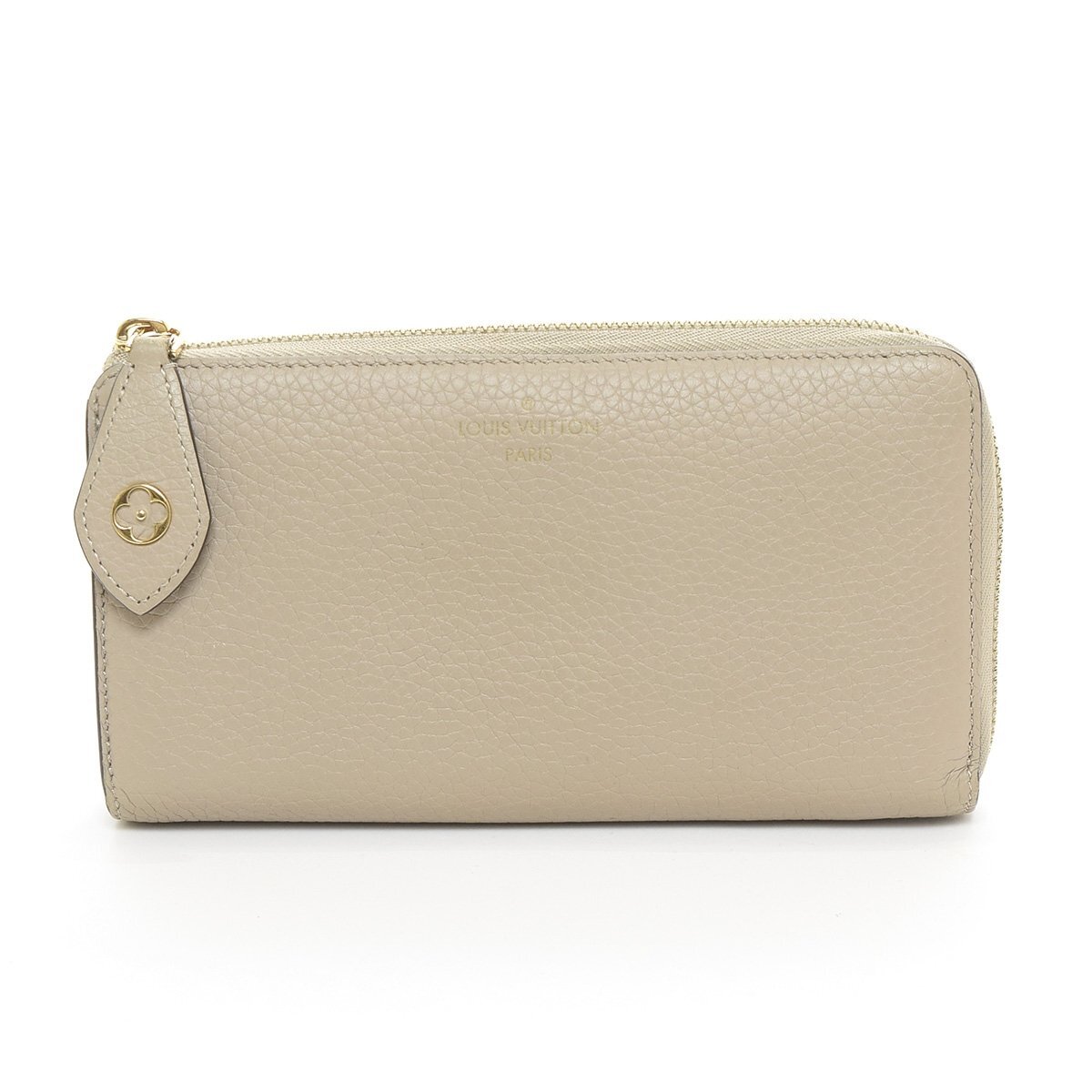 □494032 LOUIS VUITTON ルイヴィトン ◆L字ファスナー長財布 ポルトフォイユ・コメット M63104 トリヨンレザー レディース ガレ ベージュ拍卖