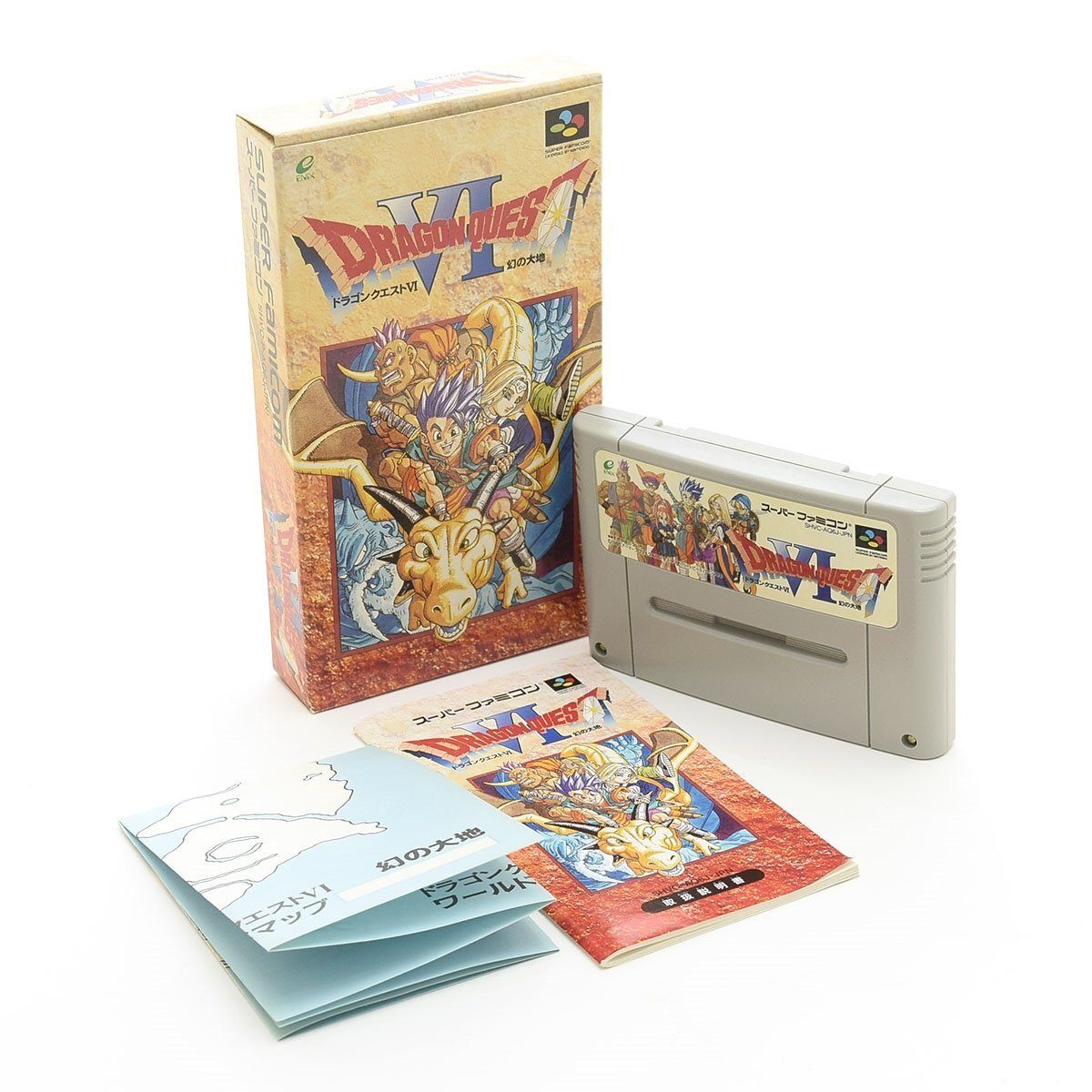 ▽559585 【美品】SQUARE ENIX スクエアエニックス スーパーファミコン SFC ドラゴンクエストVI 幻の大地 動作確認済拍卖