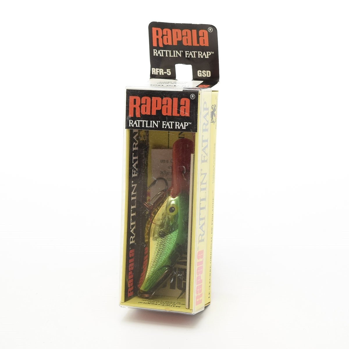 ▼529076 未使用品 RAPALA ラパラ RATTLIN' FAT RAP RFR-5 ラトリン ファットラップ GREEN SHAD拍卖