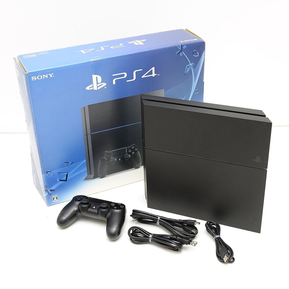 ▽565948 【動作確認済】SONY ソニー PlayStation4 PS4 プレイステーション4 本体セット CUH-1200A ブラック拍卖