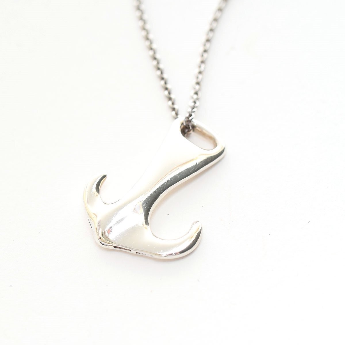 □567748 TIFFANY&Co. ティファニー ペンダントネックレス アンカーモチーフ Ag925 ヴィンテージ イカリ 錨 レディース シルバー拍卖