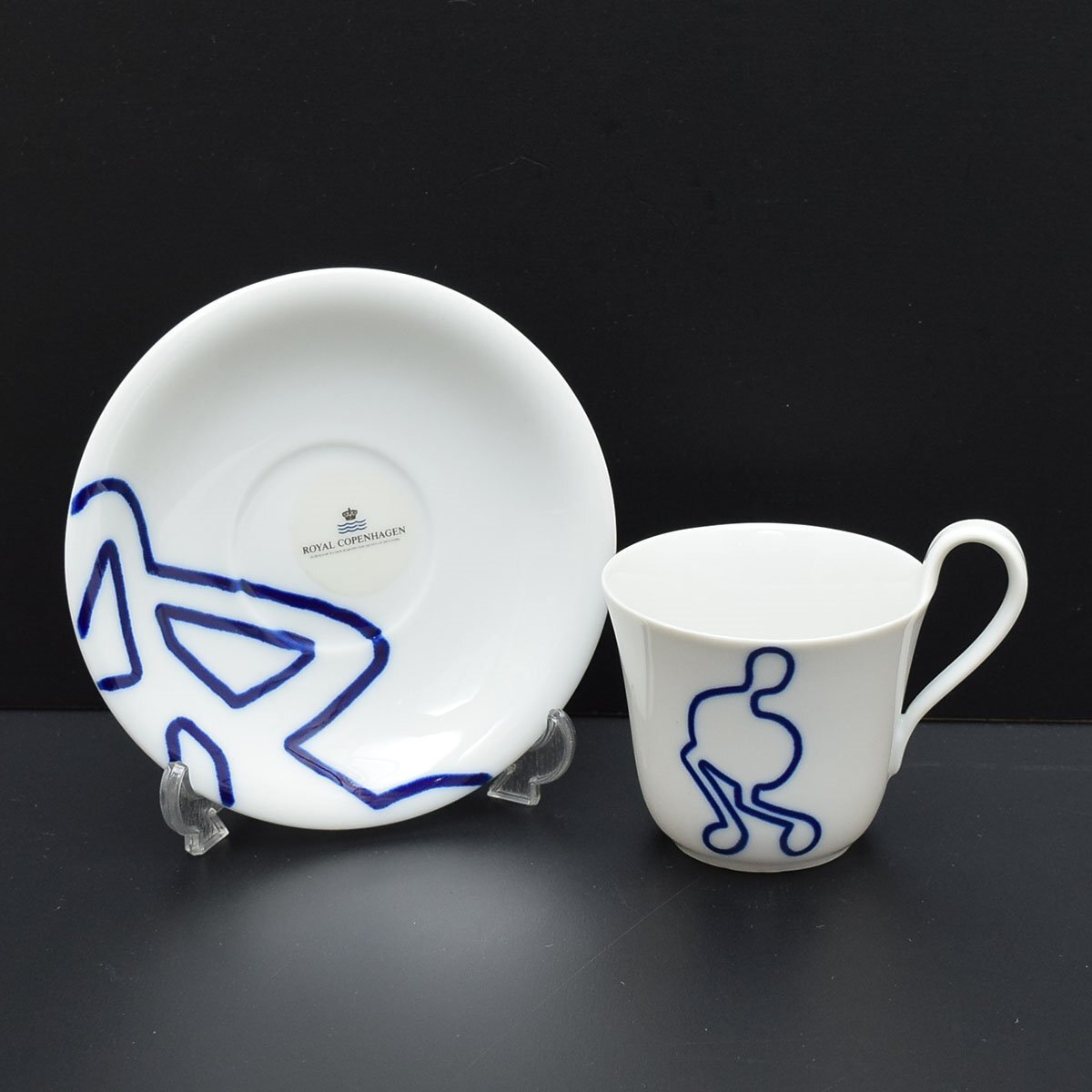 ◎567829 未使用品 ROYAL COPENHAGEN ロイヤルコペンハーゲン ムシカ カップ&ソーサー 1客拍卖