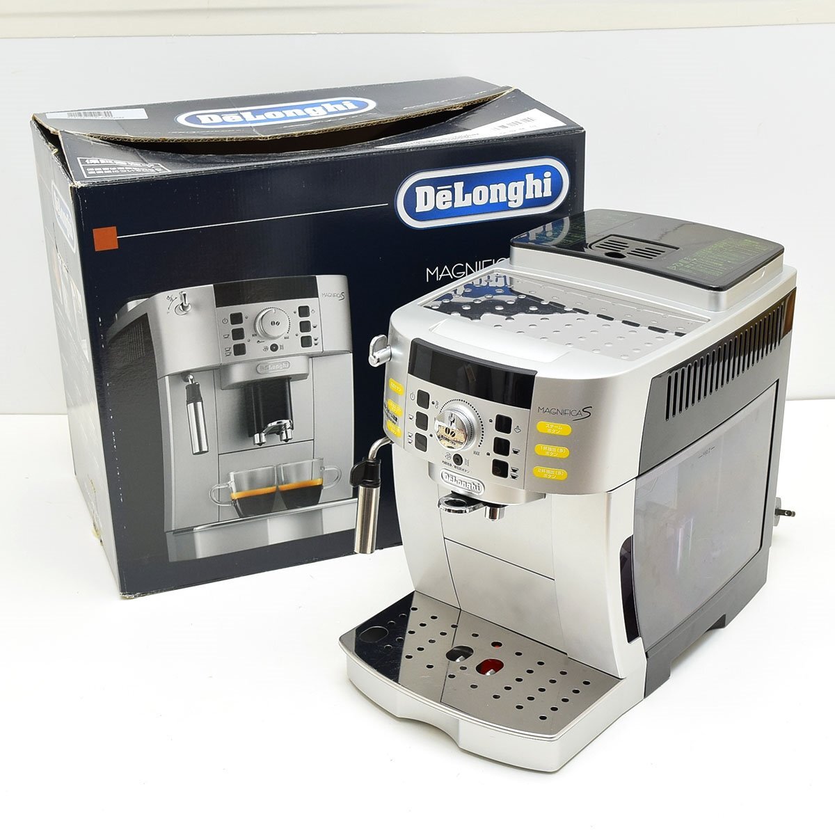 ▽567506 DeLonghi デロンギ マグニフィカS ECAM22110SBHN コンパクト 全自動コーヒーマシン エスプレッソマシン拍卖