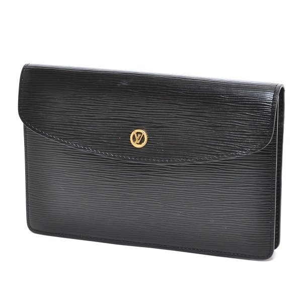 □229484 LOUIS VUITTON ルイヴィトン セカンドバッグ クラッチバッグ エピ モンテーニュ23 M52662 レザー レディース ノワール ブラック拍卖