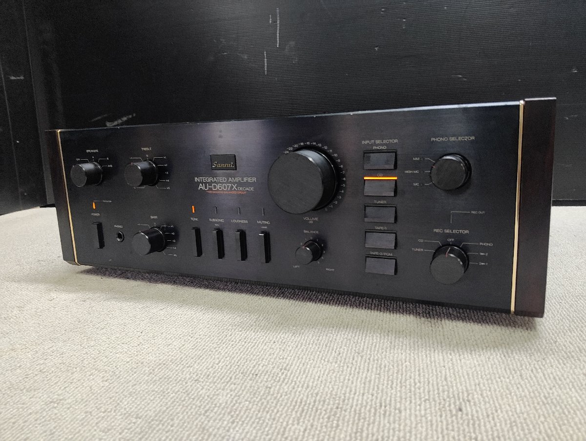 SANSUI サンスイ AU-D607X DECADE プリメインアンプ【中古・完動品】動作確認済み。拍卖