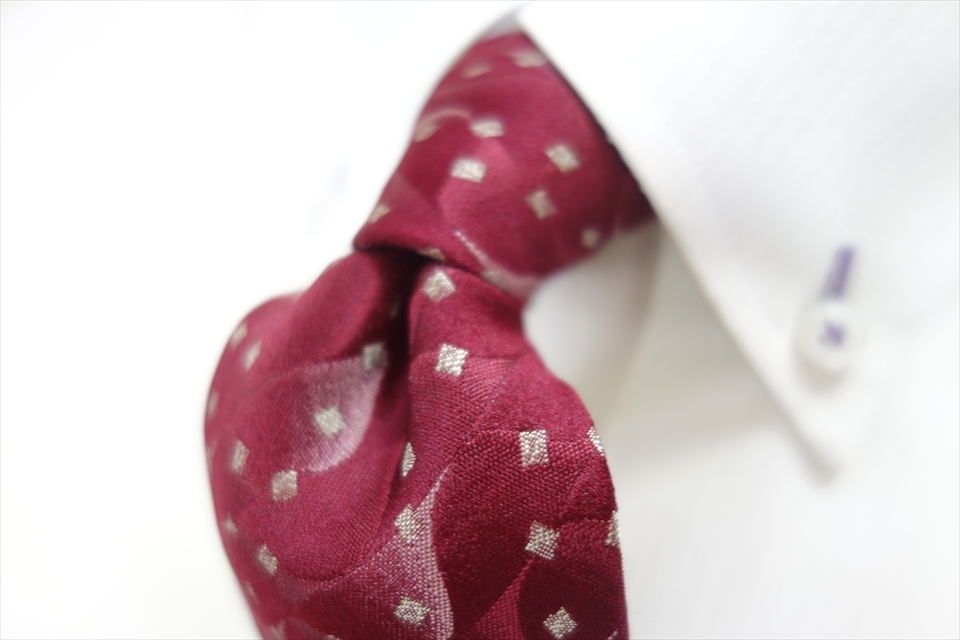 8345◆カルバンクライン CalvinKlein 四角&シェブロンストライプ柄 シルクネクタイ拍卖