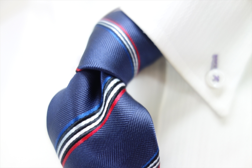 8514◆パーフェクトスーツファクトリーP.S.FA ストライプ柄 ネクタイ拍卖