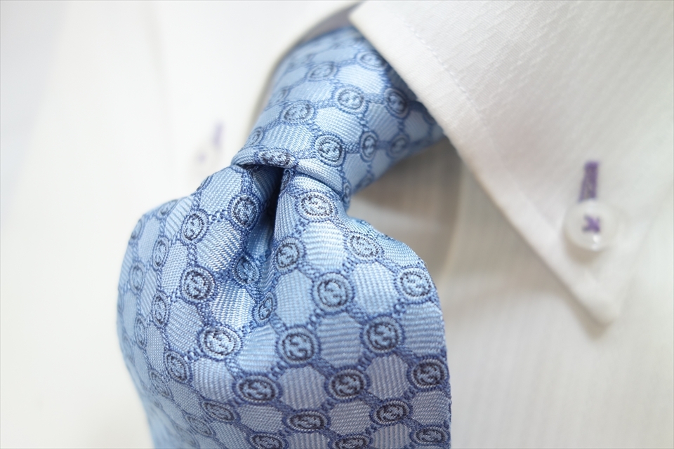 8660◆イタリア製 グッチ GUCCI 格子&ロゴマーク柄 シルクネクタイ拍卖