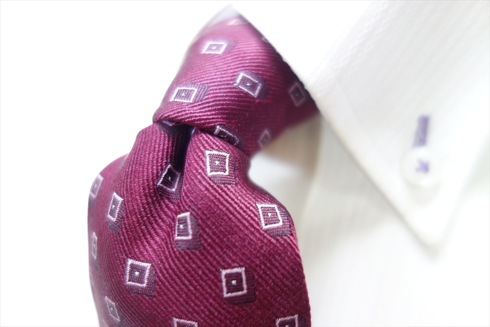 8714◆ブリックハウス BRICK HOUSE 四角柄 シルクネクタイ拍卖