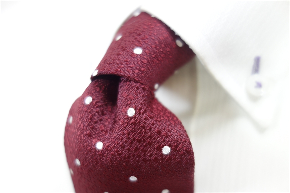 8753◆リッケンバッカーRucken Bacchar ドット柄 シルクネクタイ拍卖