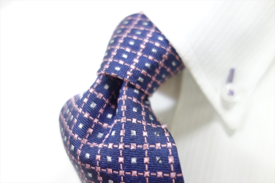 8771◆イタリア製 ミラショーン mila schon 四角&格子柄 シルクネクタイ拍卖