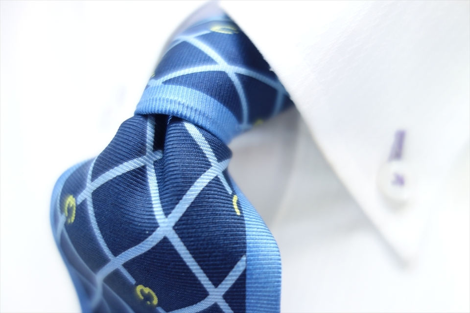 8197◆イタリア製 ミラショーン mila schon 格子&ロゴマーク柄 シルクネクタイ拍卖