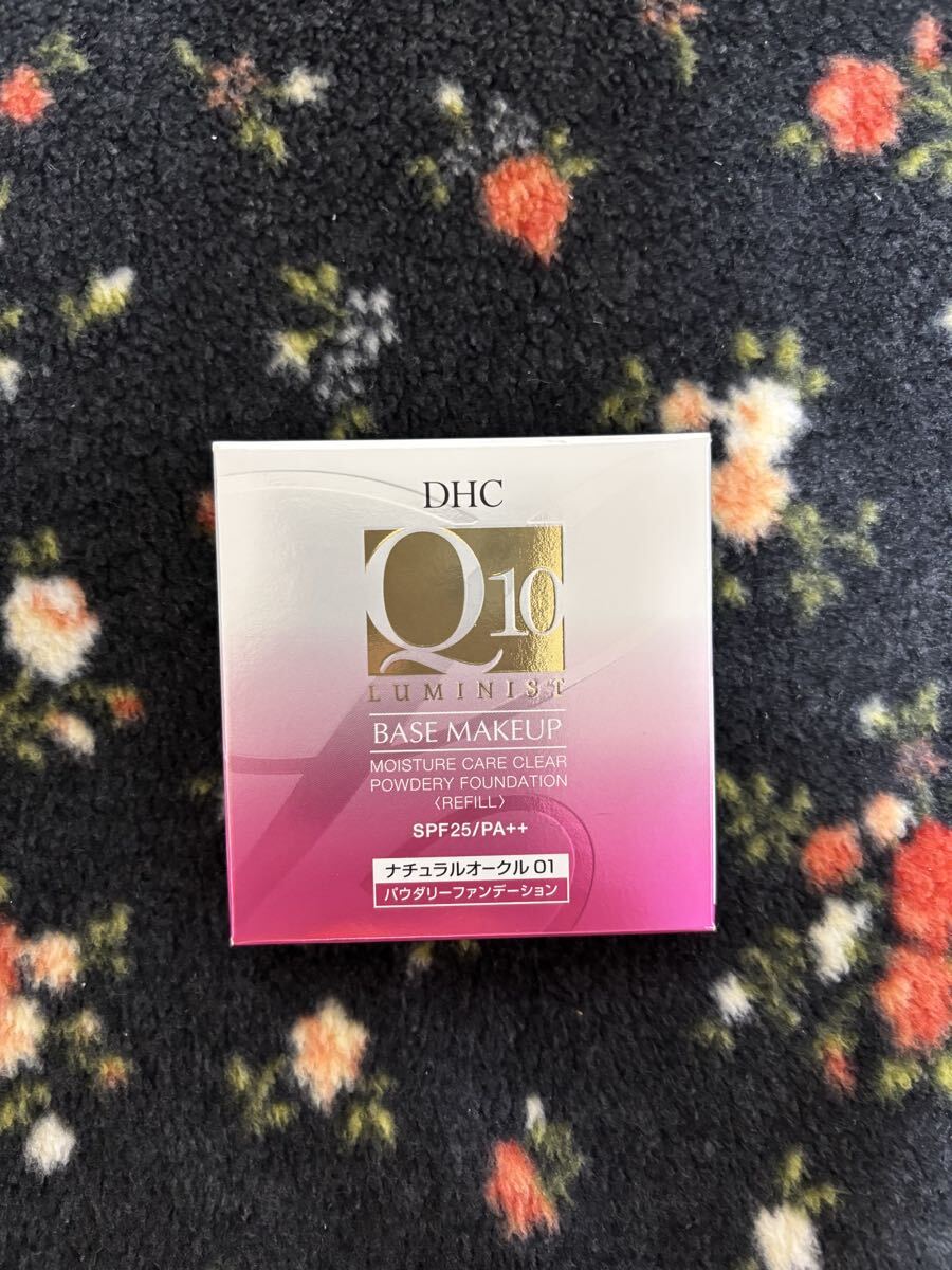 【新品未開封】DHCモイスチュアケアクリアパウダリーファンデーション ナチュラルオークル01 (リフィル) 10g拍卖