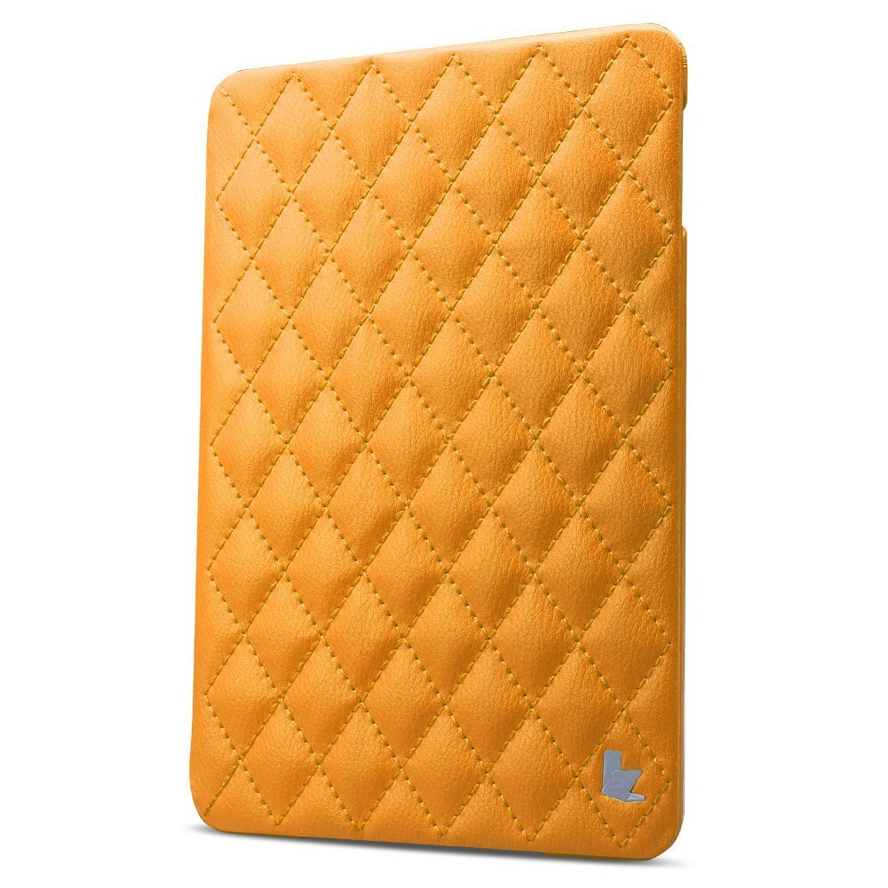 新品 訳あり iPadmini123 ケース イエロー キルティング 刺繍 JS-IM4-02H03H カバー ipad mini キルト オートスリープ レザー拍卖