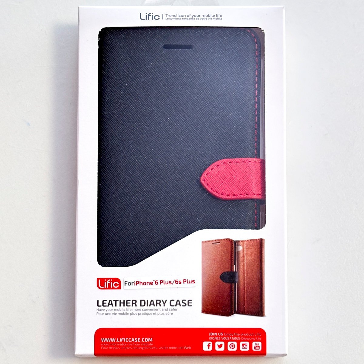 新品 訳あり SBK iPhone6Plus iPhone6sPlus 手帳型 手帳 ケース ブラック レッド 在庫処分拍卖