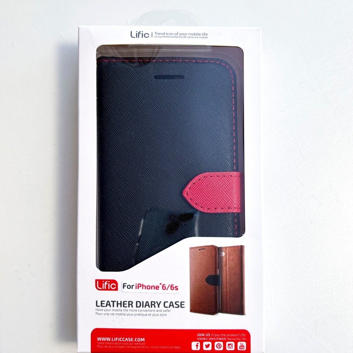 新品 訳あり SBK iPhone6 iPhone6s 手帳型 手帳 ケース ブラック レッド 在庫処分拍卖