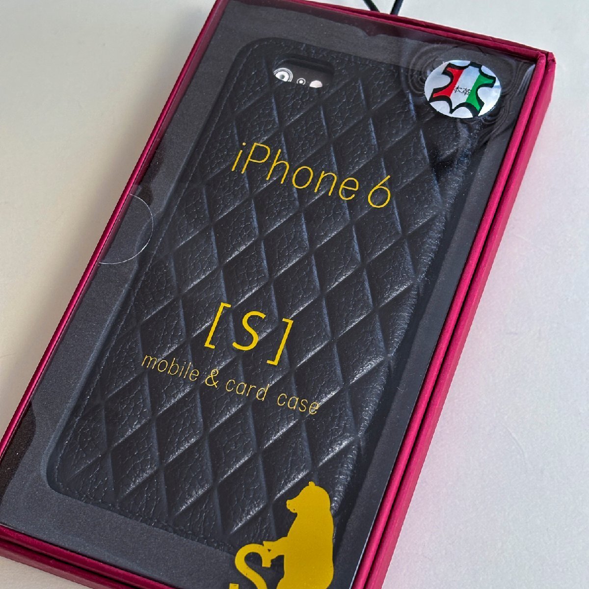 新品 訳あり iPhone 6s iPhone6 高級 手帳型 イタリア産 本革 ケース セナ ブラック modamania モーダマニア拍卖