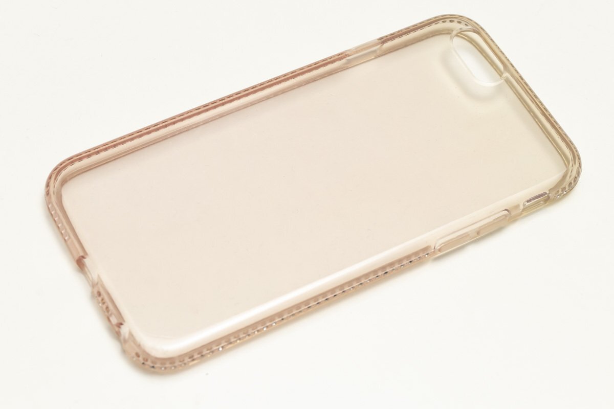 訳あり 傷あり 新品 TPU iPhone6 iPhone6S ケース 透明 ピンク 柔らかい ラインストーン拍卖