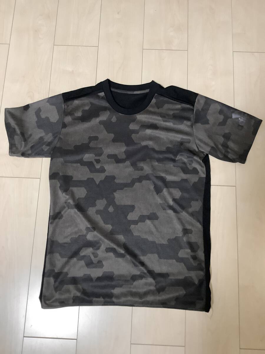 未使用! 送料230円 NIKE adidas アディダス climacool クリマクール 半袖 T シャツ ナイロン メンズ O カモフラージュ トレーニングLL拍卖