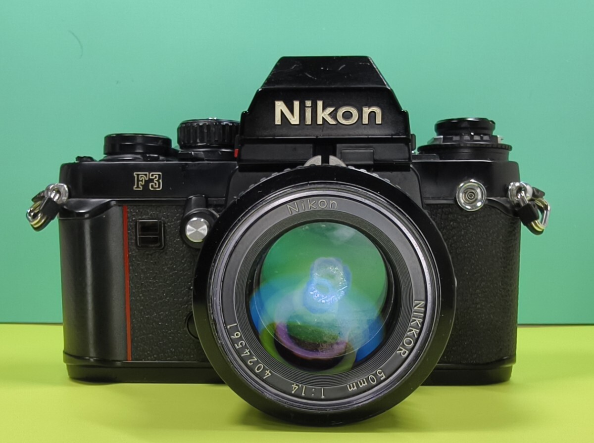 【委託品】 Nikon F3 フィルムカメラ NIKKOR 50mm 1.4 レンズ付き ニコン 一眼レフカメラ 1円スタート売り切りジャンク品 現状品渡し 拍卖