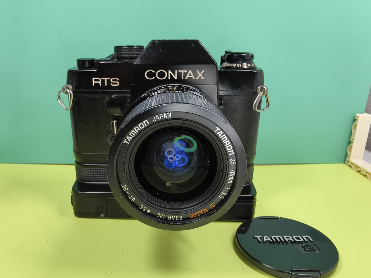 【委託品】 CONTAX RTS フィルムカメラ コンタックス レンズ付き 一眼レフ 1円スタート売り切りジャンク品 ビンテージ骨董品カメラ拍卖