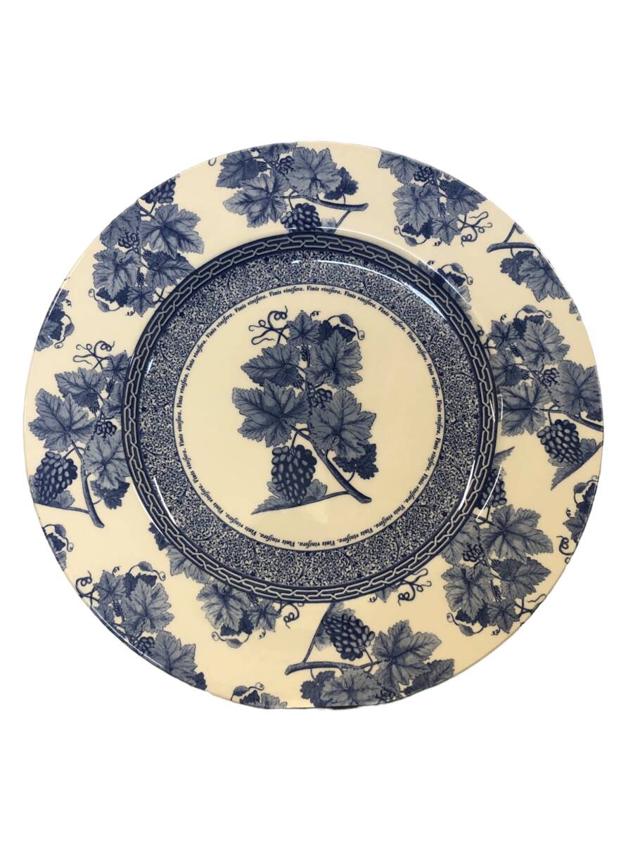 WEDGWOOD (ウェッジウッド) ヴィンテージ ブルー ブドウ ディナー プレート 皿 2枚セット 青 雑貨/025拍卖