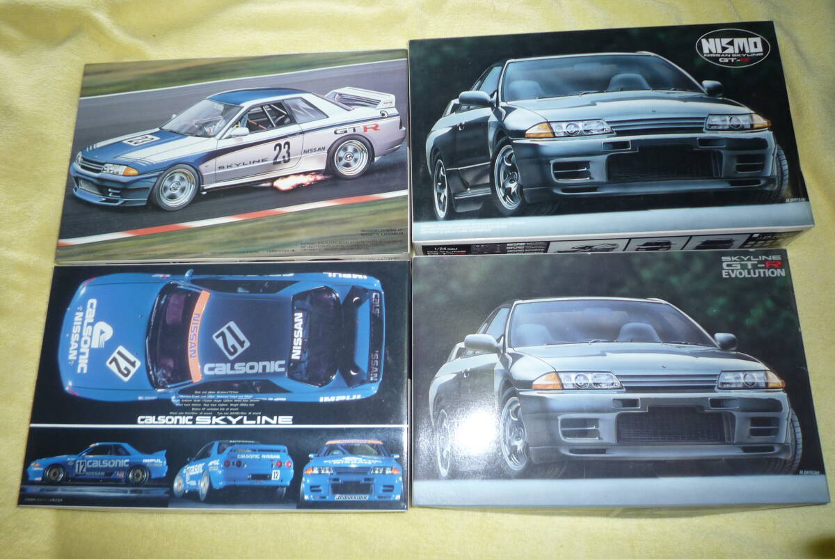 フジミ 1/24 ・GT-R NISMO・GT-R EVOLUTION・SKYLINE GT-R・日産 スカイライン4台セット プラモデル拍卖