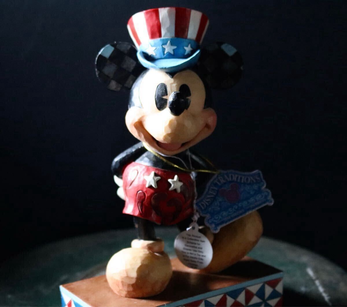 ビンテージ ミッキーマウス オブジェ / Disney Traditions by Jim Shore Patriotic Mickey Figurine, フィギュア 人形 ディズニー拍卖