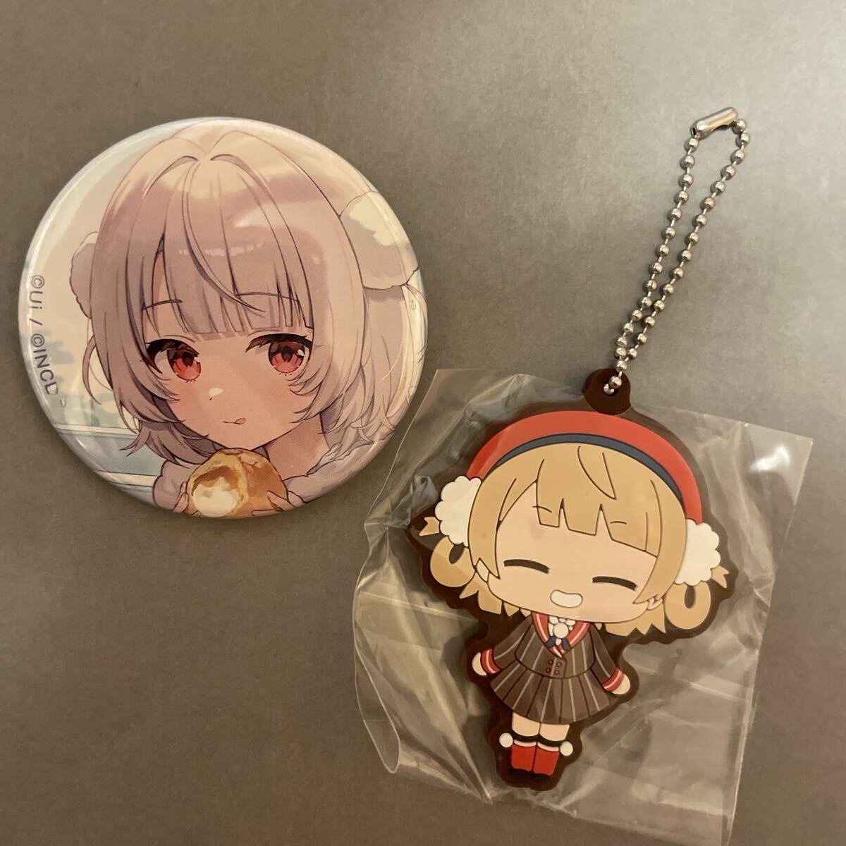 しぐれうい 缶バッジ ローソン コラボ カプセルラバーマスコット 2点セット拍卖