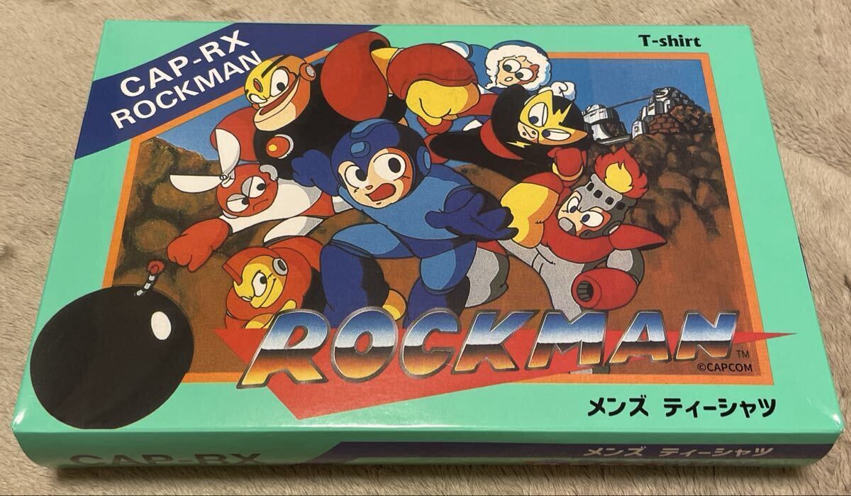 CAPCOM ロックマン Tシャツ メンズ LL ブラック 新品拍卖