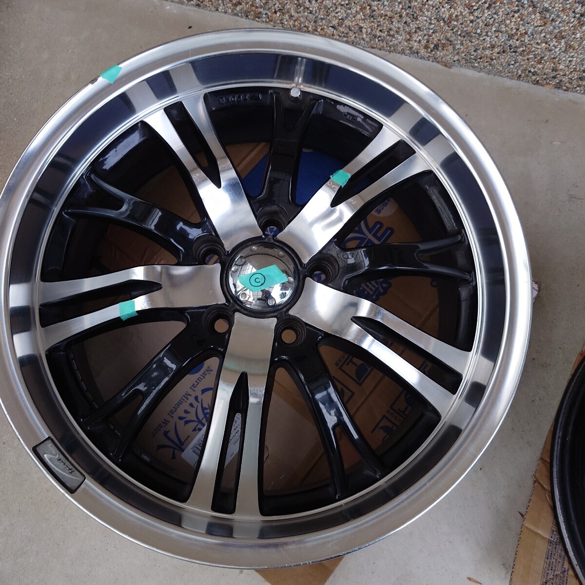 【C】深リム Spirit Racing 18インチ 7.5J +45 PCD114.3 5H ホイール H55(1本)拍卖