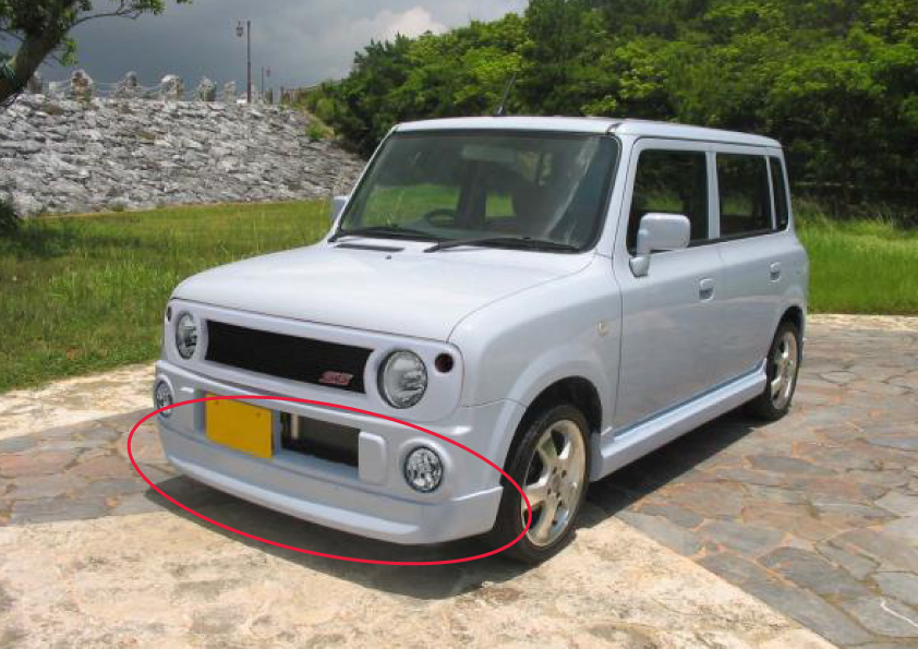 スズキ ラパンSS フロントハーフスポイラー 単品拍卖