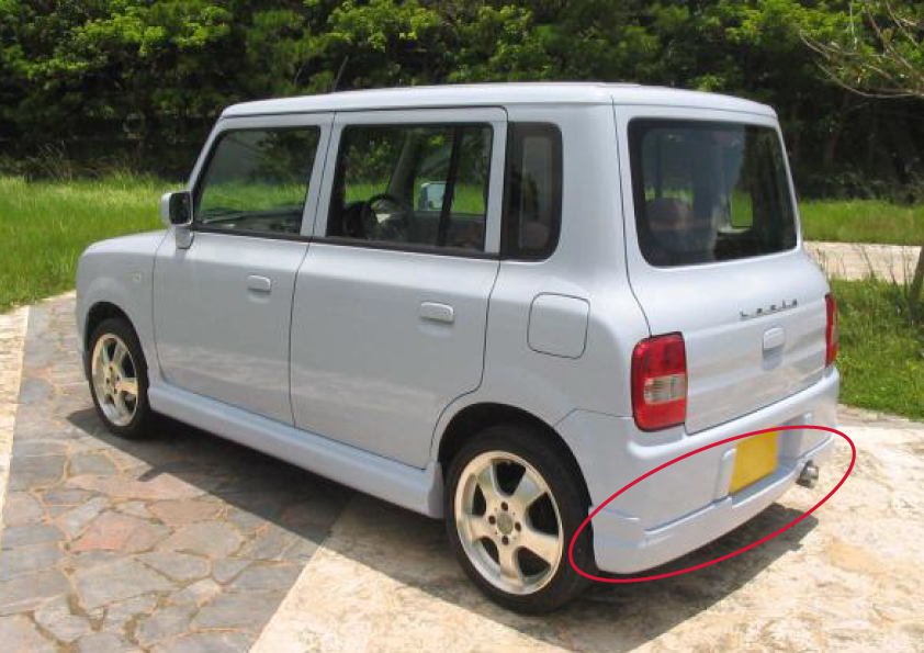 スズキ ラパンSS リアハーフスポイラー 単品拍卖